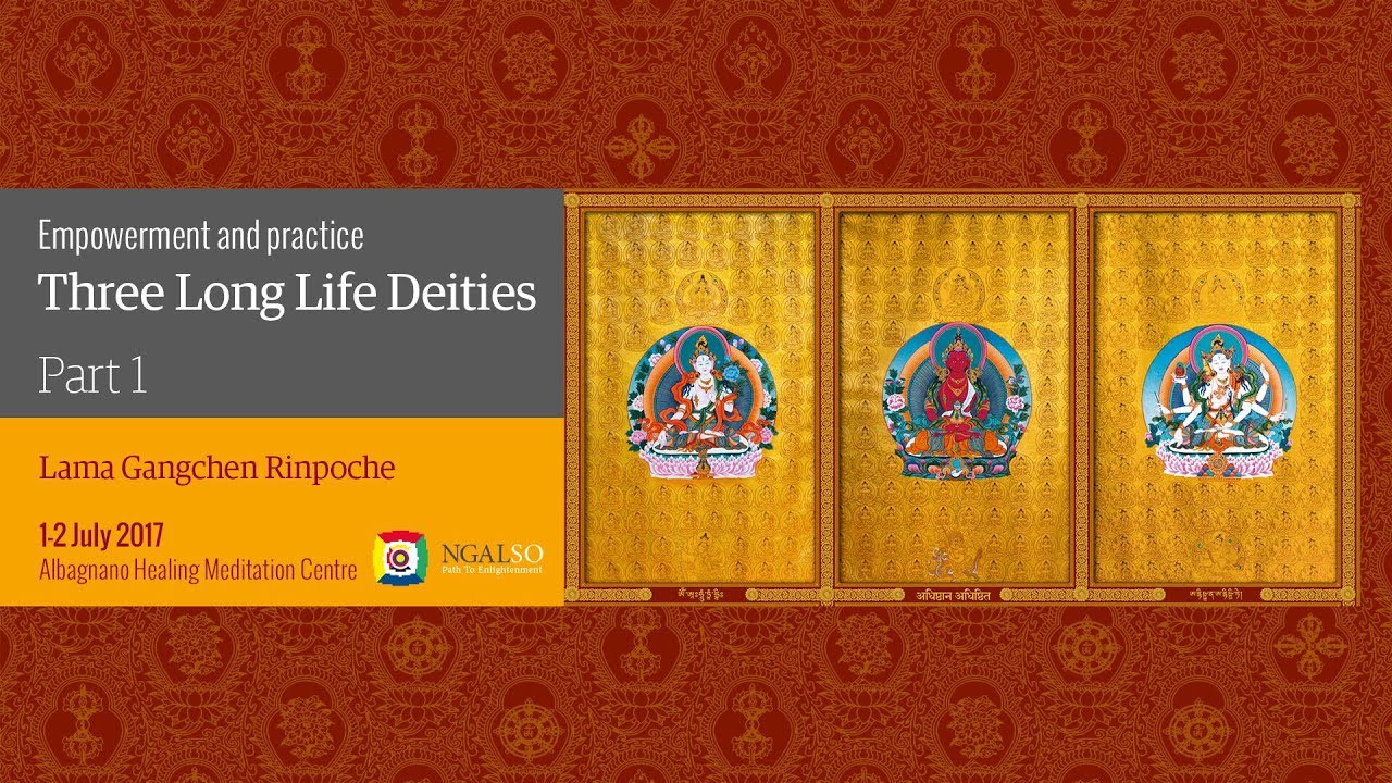Empowerment and practice of the three Long Life Deities - part 1