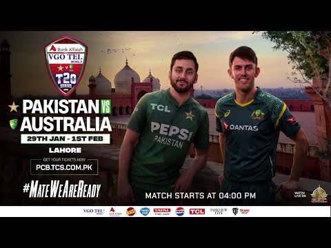#MateWeAreReady: Bank Alfalah Presents VGO TEL Mobile Pakistan vs Australia T20I Series Set To Begin