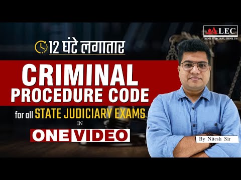 Live🔴 Complete CrPC in One Video | Criminal Procedure Code, 1973 | All State Judiciary Exams