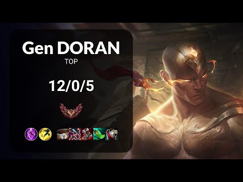 Gen Doran Lee Sin vs Renekton TOP - KR GRANDMASTER Patch 13.19