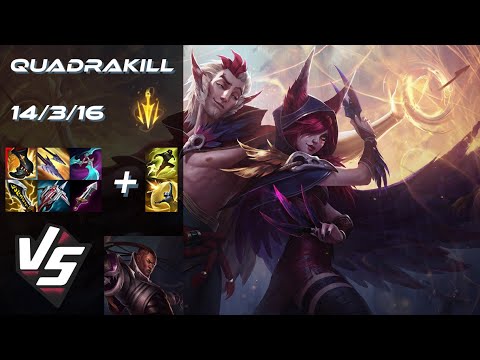 BOTTOM Xayah vs Lucian [QUADRAKILL] - NA Challenger Patch 25.S2.4