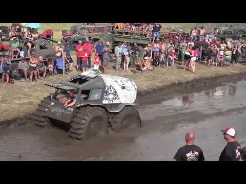 Sherp Vs  Mega Trucks Impossible Bounty Hole!! - can am - ATV chanel