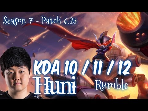 Huni RUMBLE vs JAYCE Top - Patch 6.23 KR Ranked