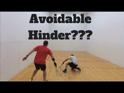 Racquetball Referee - Avoidable Hinder???