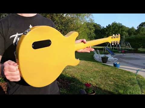Video! 2012 Gibson Billie Joe Armstrong Les Paul Junior Doublecut TV Yellow image 26
