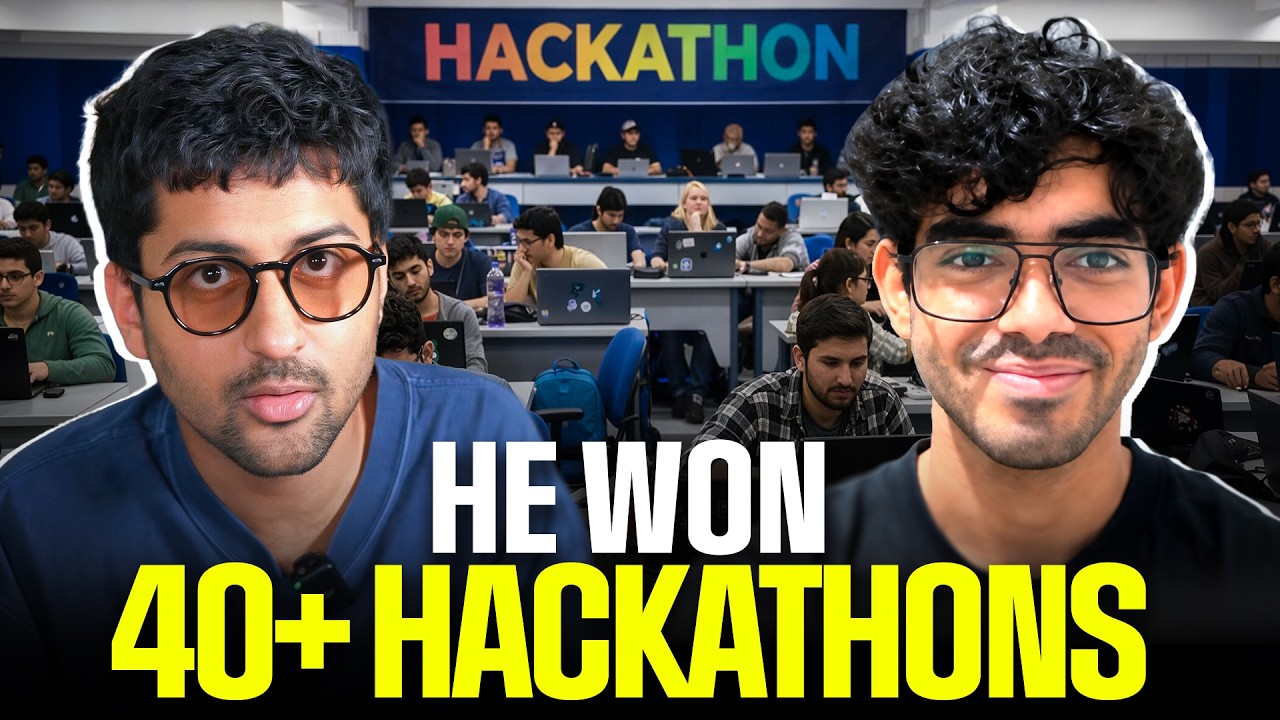 He Won 40+ Hackathons and Moved to the US. Here is The Blueprint.
