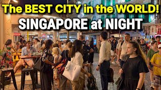 Download lagu SINGAPORE at NIGHT 🇸🇬 Hawker Food Tour, Chinatown Street Market & Marina Bay! mp3
