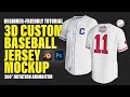 3D baseball Jersey Mockup Tutorial using Photoshop And Blender For Complete Beginners