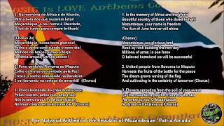 Mozambique National Anthem with music, vocal and lyrics Portuguese w/English Transl FULL VERSION