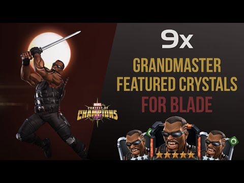 Opening 9 Blade Grandmaster crystals - Marvel Contest of Champions