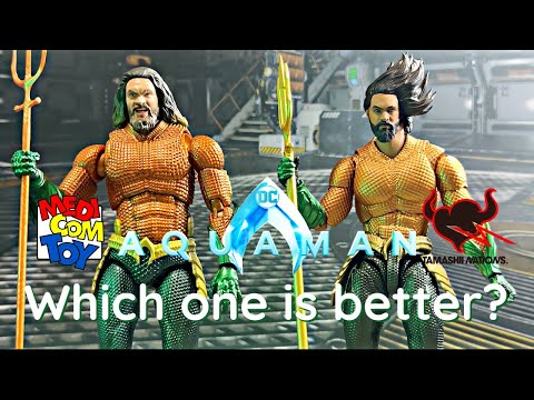 AQUAMAN vs AQUAMAN AND THE LOST KINGDOM! MAFEX S.H. FIGUARTS Comparison.