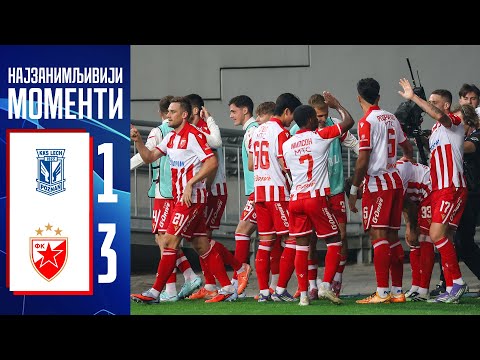 Треће коло квалификација за Лигу шампиона: Лех - Црвена звезда 1:3, најбољи моменти