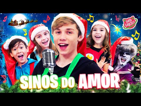 Sinos do Amor 🎅🔔| Gato Galactico Música de Natal para Crianças