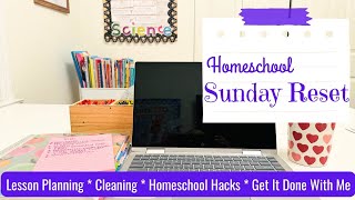 Sunday Homeschool Reset