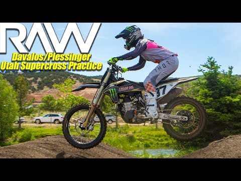 Aaron Plessinger and Martin Davalos Supercross Practice RAW - Motocross Action Magazine