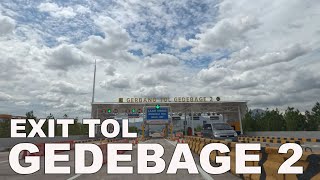 Download lagu Exit tol Gedebage menuju Summarecon Mall, GBLA dan Stasiun Whoosh Tegalluar mp3