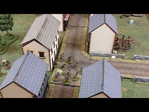 Warlords Games Bolt action battle report. German grenadiers vs French Resistance