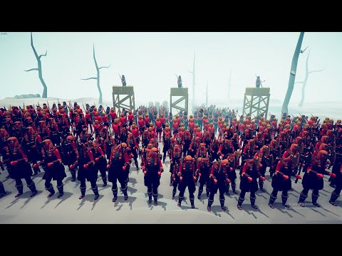 100x Samurai Attack Vikings Camp - Totally Accurate Battle Simulator TABS