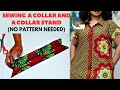 How To Cut And Sew A Shirt Collar Without Any PATTERN Easiest Way Of Making A Collar