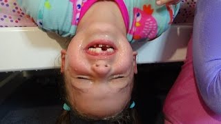 Bad Baby Victoria Pranks Annabelle & Crybaby Daddy Hidden Egg Toy Freaks