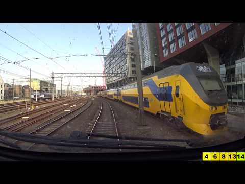 A train driver's view: Amsterdam CS  - Maastricht, VIRM, 24-Jul-2019.