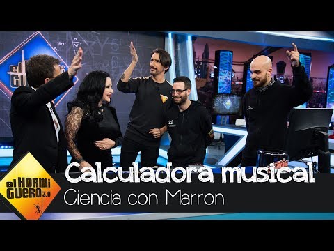 Marron trae una orquesta músical hecha con calculadoras - El Hormiguero 3.0