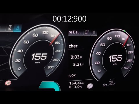 0-200 kph: Audi A6 Avant - 50 TDI vs. 45 TFSI