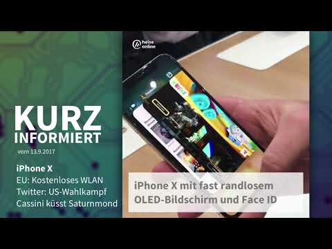 Kurz informiert vom 13.9.: iPhone X, kostenloses WLAN, Cassini &amp; mehr