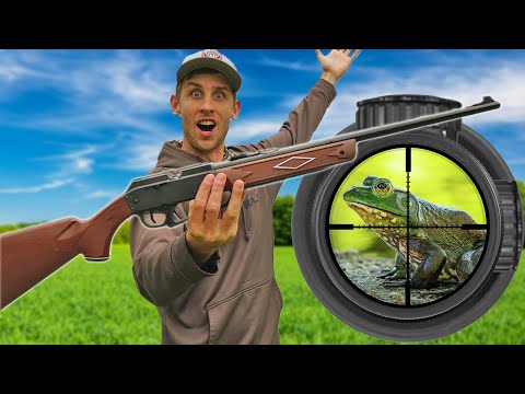 $60 Walmart BULLFROG Hunting CHALLENGE! (Catch Clean Cook)