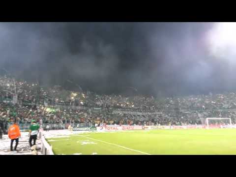 "Salida de Los Del Sur - Atlético Nacional  Vs River Plate (Final Copa Sudamericana)" Barra: Los del Sur &bull; Club: Atlético Nacional