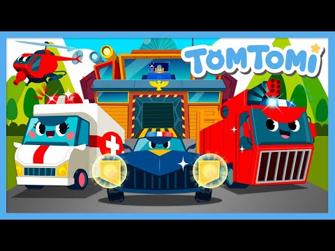 Tomtomi's Emergency Rescue Team🚒🚁🚑🚓 | Vehicle Song | Car Song | Kids Song | TOMTOMI