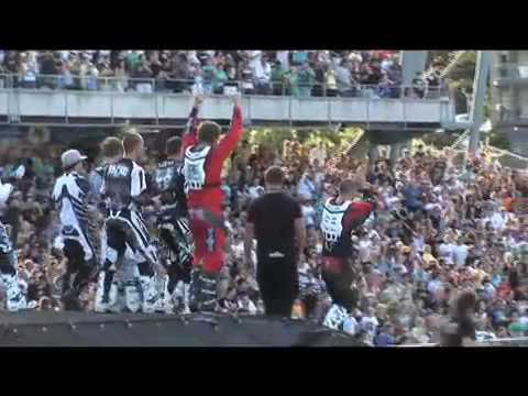 Harley back flip and a "world first" front flip