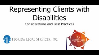 Representing Clients with Disabilities