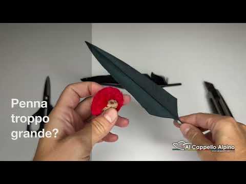 Come si fa  - Come far entrare la penna alpina nella nappina