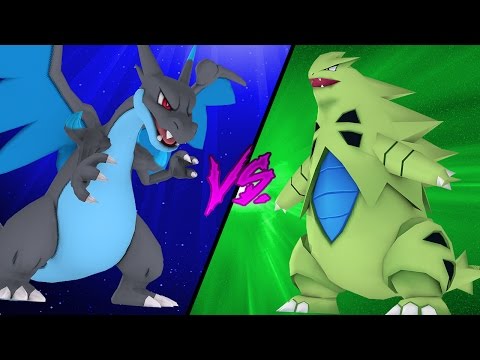 Minecraft: Ponte Pokemon - MEGA CHARIZARD X VS TYRANITAR