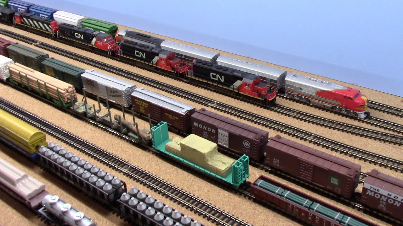 20210131 N Scale Layout overview including modular benchwork