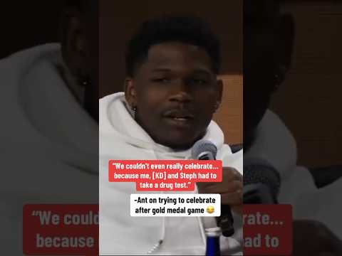 Ant, KD, and Steph were drug tested after the Olympics gold medal game 😅 (via @TheBoardroom)