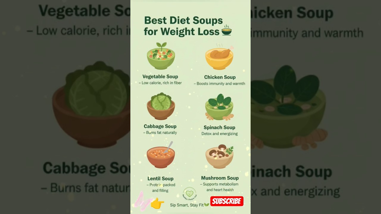 #BestDietSoups 🥣 Lose Weight Fast Naturally | Healthy Lifestyle Hub # Vegetables Soup #gooddiet