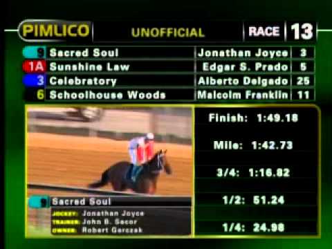 Pimlico May 21, 2011 Race  13