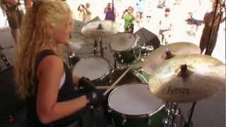 The Jenson Rhodes Band drummer extraordinaire Lindsay Martin @ Albany NY's Tulip Fest 2012