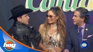 ¡Christian Nodal y JLo llegan hasta el foro de HOY! | Canta la palabra