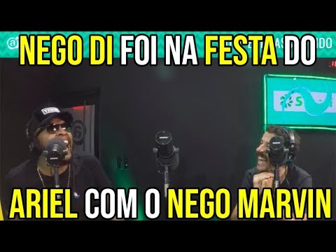 Nego Di foi na festa do Ariel com o Nego Marvin