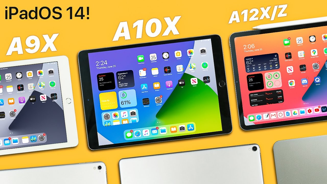 iPadOS 14 Beta + iPad Pro (New + Old) | A9X, A10X + A12X/Z Performance Test!