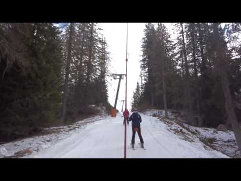 31/1/2017 Risalita integrale skilift Doppelmayr "Casot di Pecol" a Zoldo