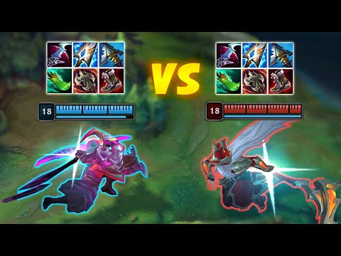 Red KAYN vs Blue KAYN Season 13 Full Build Fights (League of Legends)