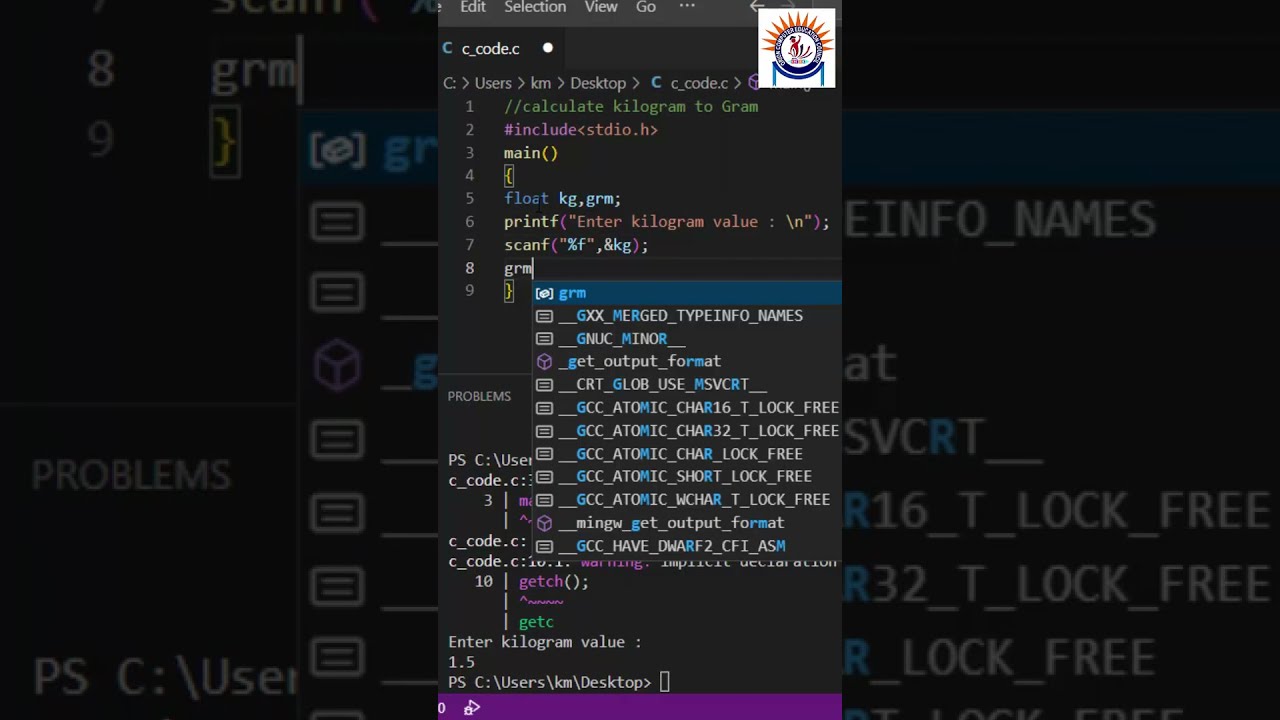C Programming Exercise 5 || c language tutorial for beginners || embedded c programming tutorial