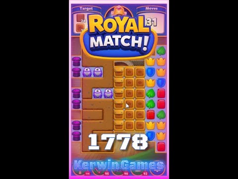 Royal Match Level 1778 - No Boosters Gameplay