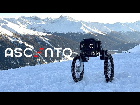 Ascento Robot Enjoys Ski Slopes in Davos.