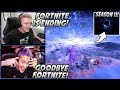 Tfue & Ninja React To Fortnite Season 11 ENDING EVENT With The BEST POV! Fortnite ACTUALLY ENDED?!