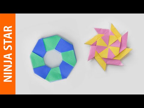 Origami Shuriken Origami Ninja Star Tutorial